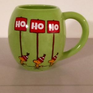 Christmas Snoopy and Woodstock mug